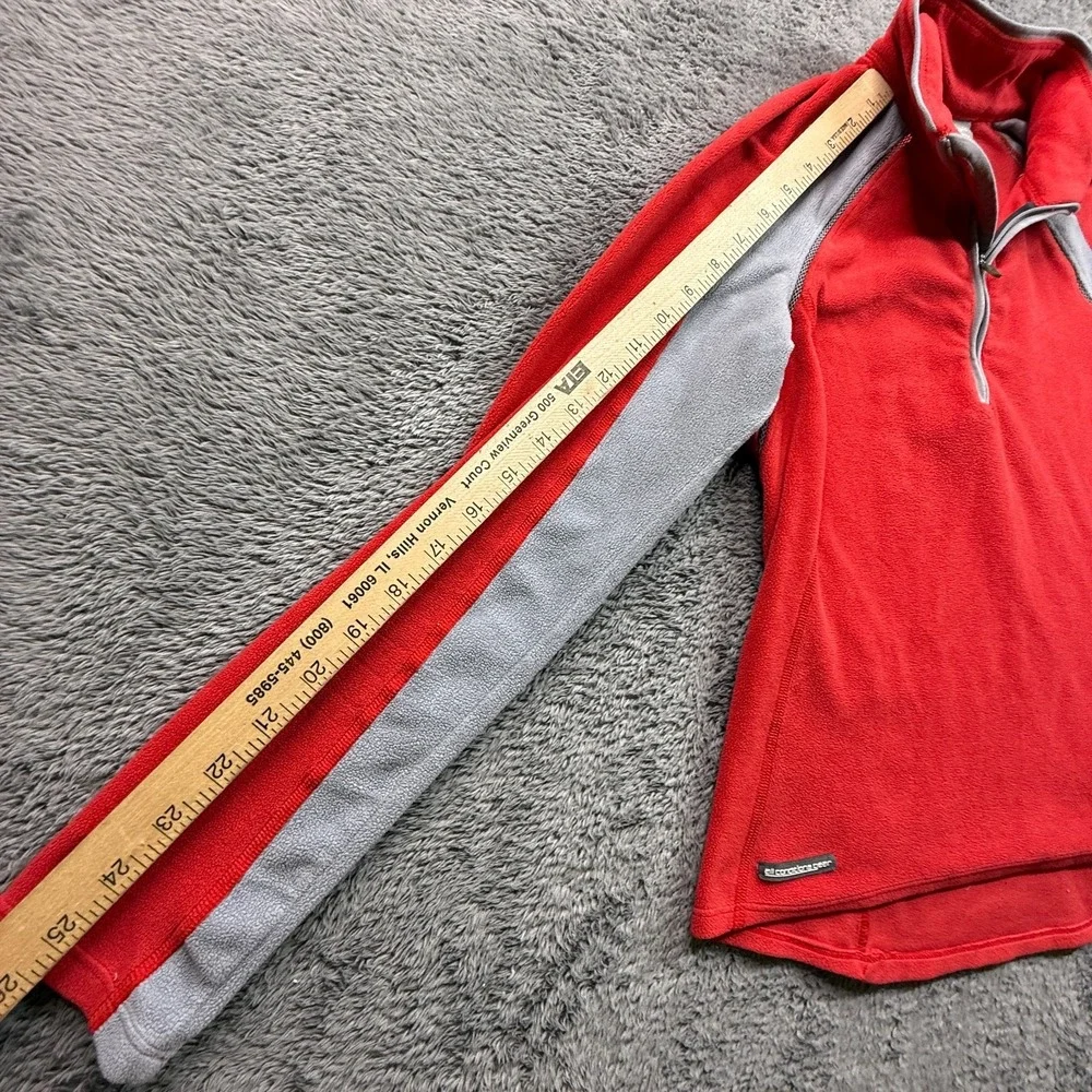 Vintage Y2K Nike ACG Womens Fleece Sweatshirt Pullover Red S 1/4 Zip Therma Fit